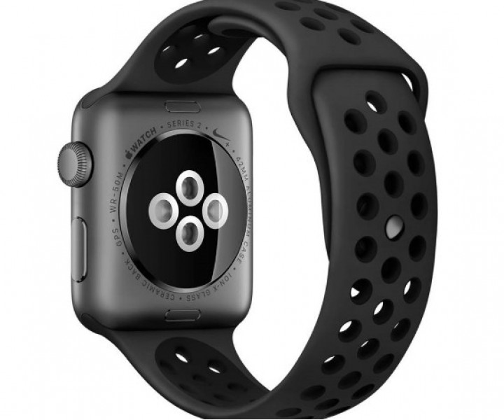 Apple Watch Nike 38mm Space Gray Aluminum Case with Anthracite/Black Nike Sport Band (MQ162)